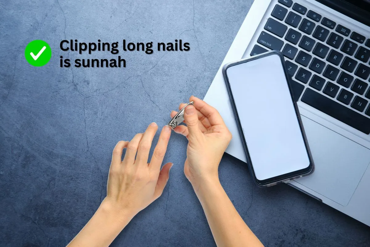clipping long nails is sunnah